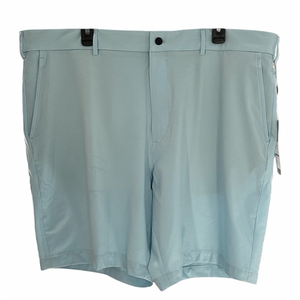 Walter Hagen Light Blue P11 Micro Lines Shorts Mens 42 NWT Moisture Wicking
